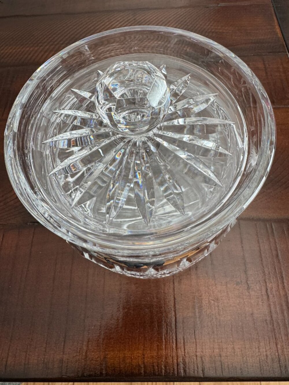Vintage Waterford Ireland “Colleen” Cut Crystal Biscuit Barrel Jar With Lid - Picture 2 of 6